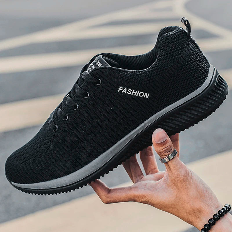 Men Running Spring Autumn Walking Loafers Fashion Casual Sports Shoes Breathable Light Men's Outdoor Shoes Plus Size38-48